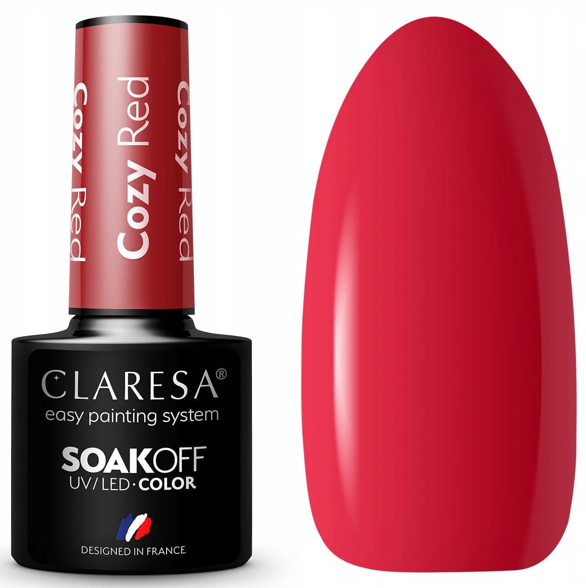 

Claresa Lakier Hybrydowy Cozy Red czerwony