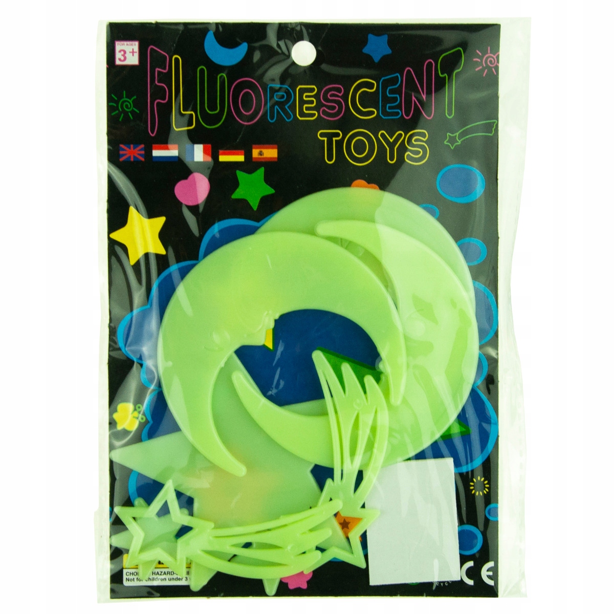 GWIAZDKI NAKLEJKI FLUORESCENCYJNE ŚWIECĄCE KOSMOS Kod producenta AG683