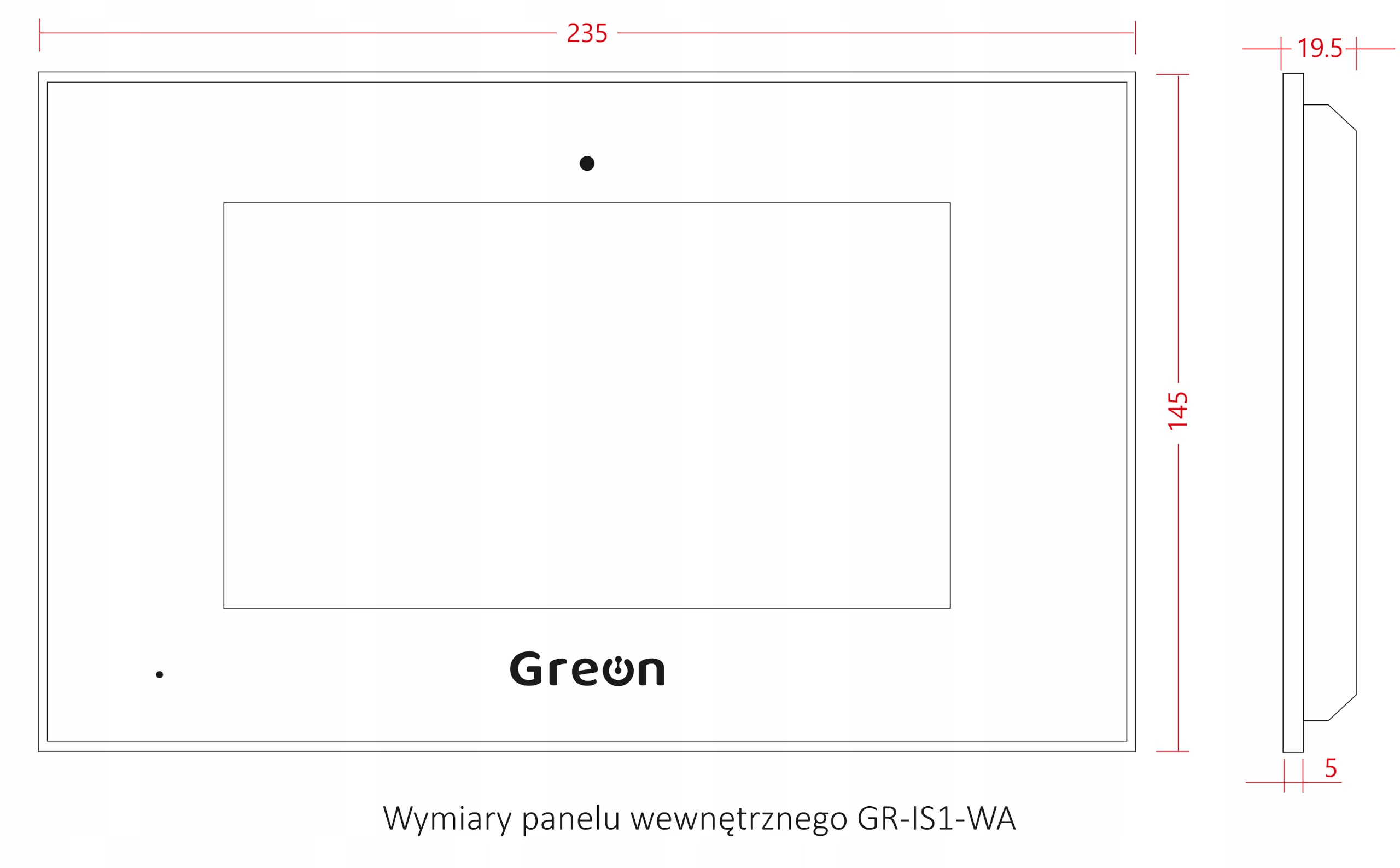 WIDEODOMOFON IP/SIP Greon CCTV IP, czytnik, smart home, pamięć Marka inna