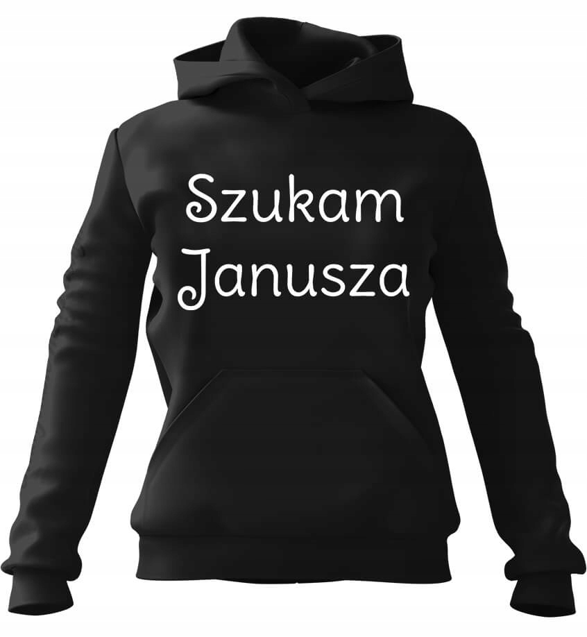 s kapucí Mikina Hledá se Janusz Black L
