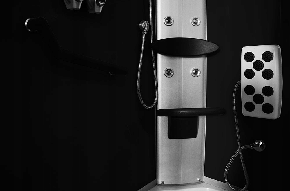 KABINA PRYSZNICOWA Z HYDROMASAŻEM ASYMETRYCZNA 120X85X215CM - MAZUR Stan opakowania oryginalne