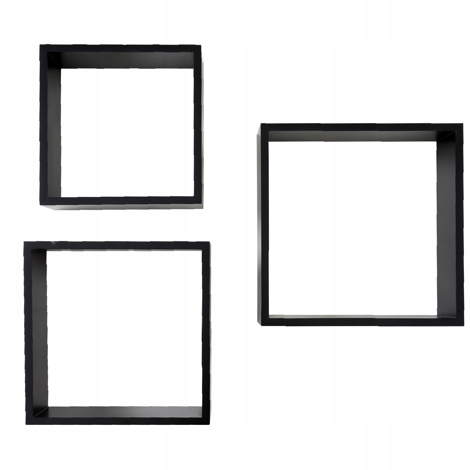 Police Mdf Cube Závěsný Regál 3 Ks Černá různé rozměry