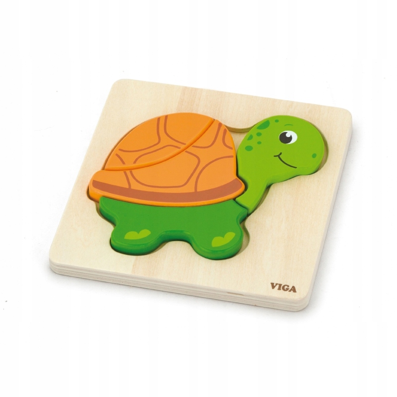 

Viga Pierwsze drewniane Puzzle maluszka Żólwik