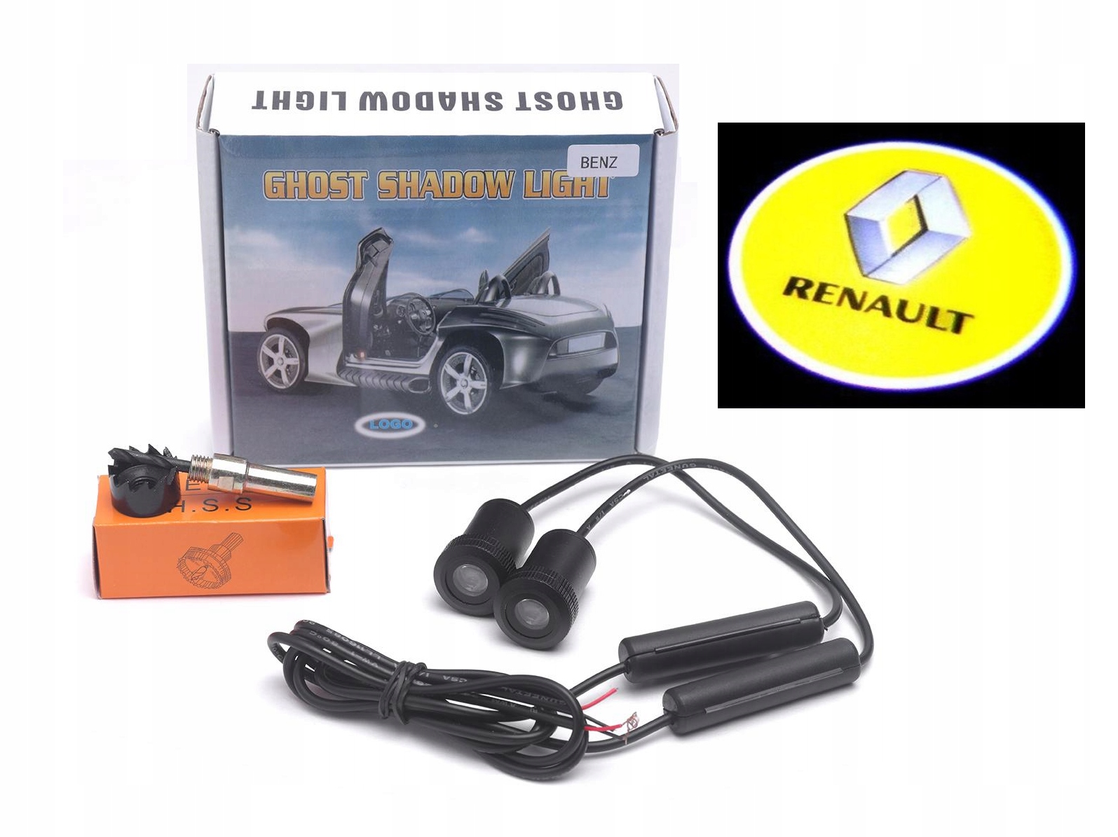 LED LOGO PROJEKTOR HD 3D WSZYSTKIE RENAULT