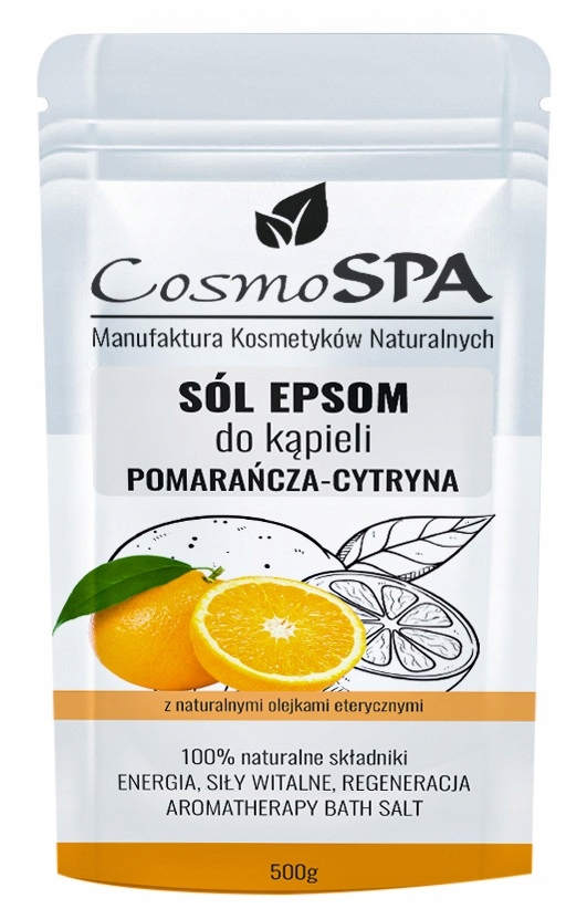 SÓL EPSOM DO KĄPIELI POMARAŃCZA - CYTRYNA ENERGIA