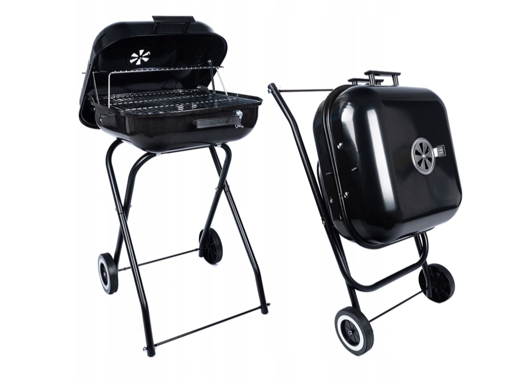 Grill Ogrodowy Składany Na Kółkach Hq