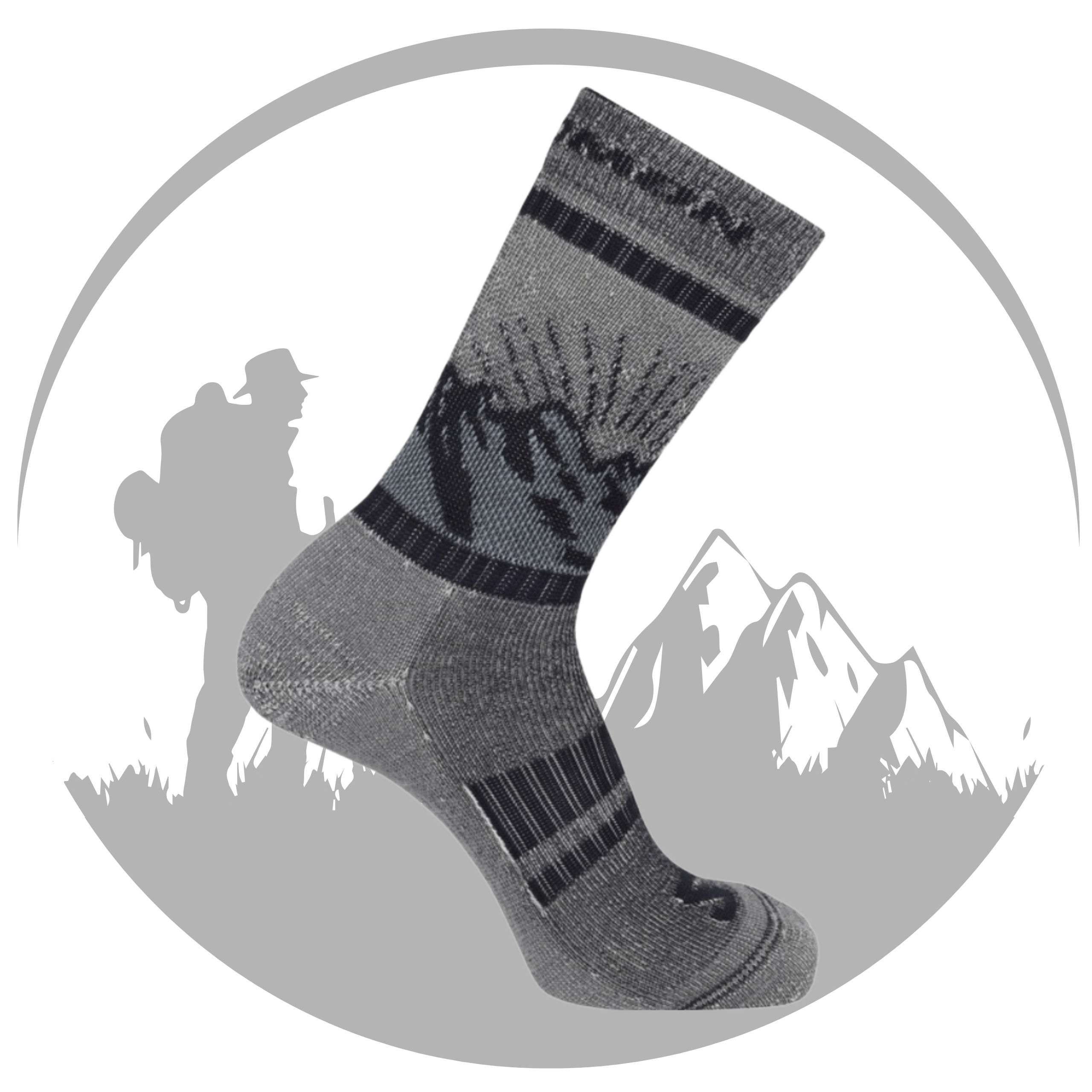 Skarpety Trekkingowe Ciepłe Skarpetki Merino Salomon Retro Wool 42-44