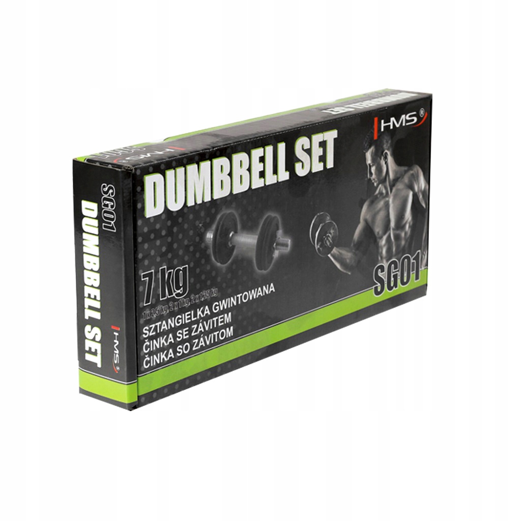 STALOWA Sztangielka REGULOWANA do 7kg HMS SG01 Marka inna