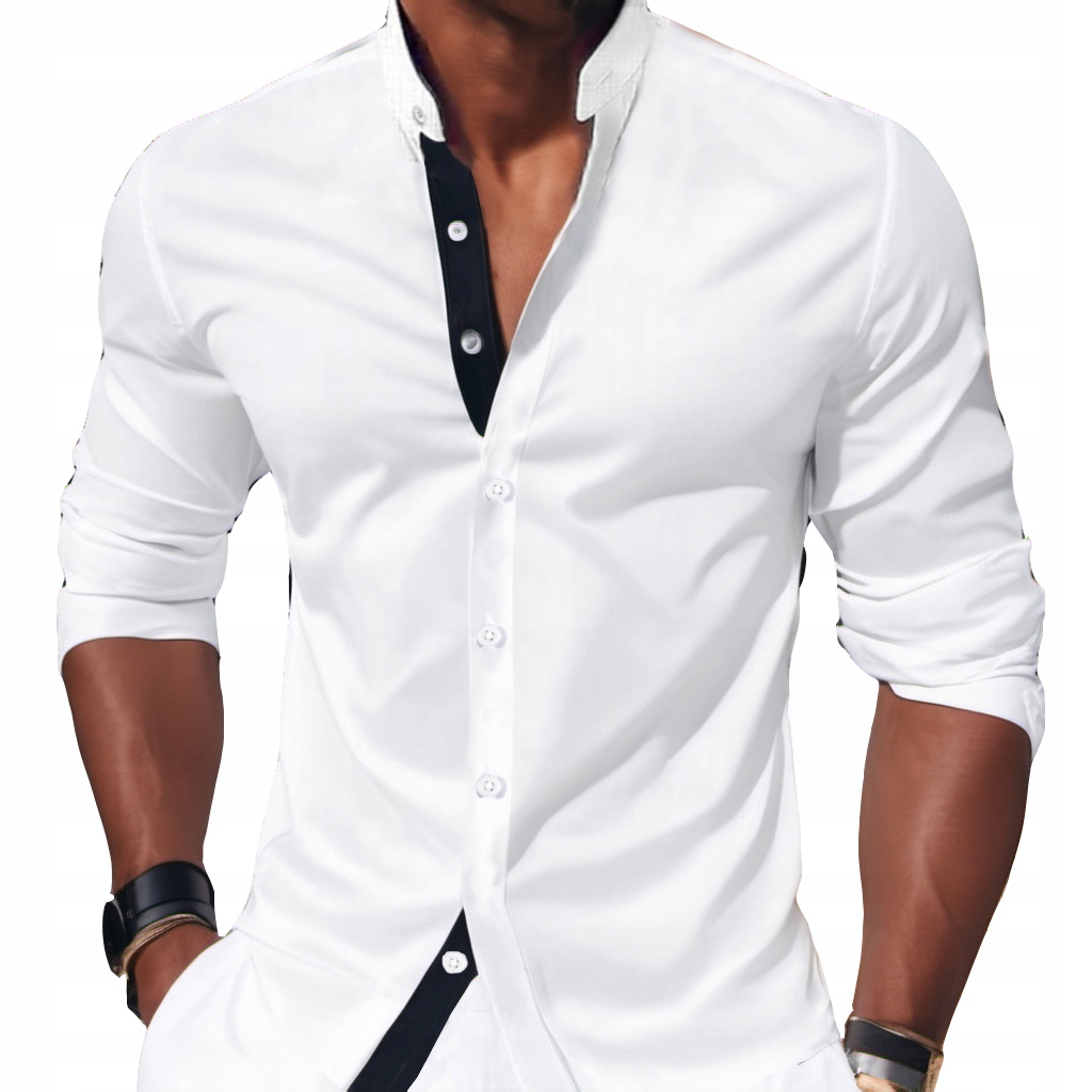 Pánská košile Casual Každodenní Svatba Svatební Hostina stojáček