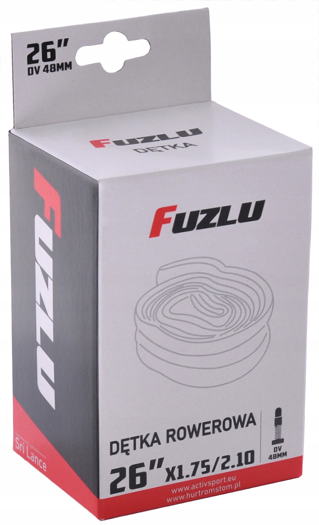 

Dętka 26x1,75/2,10 (26x1,75/2.125) Fuzlu DV 48mm