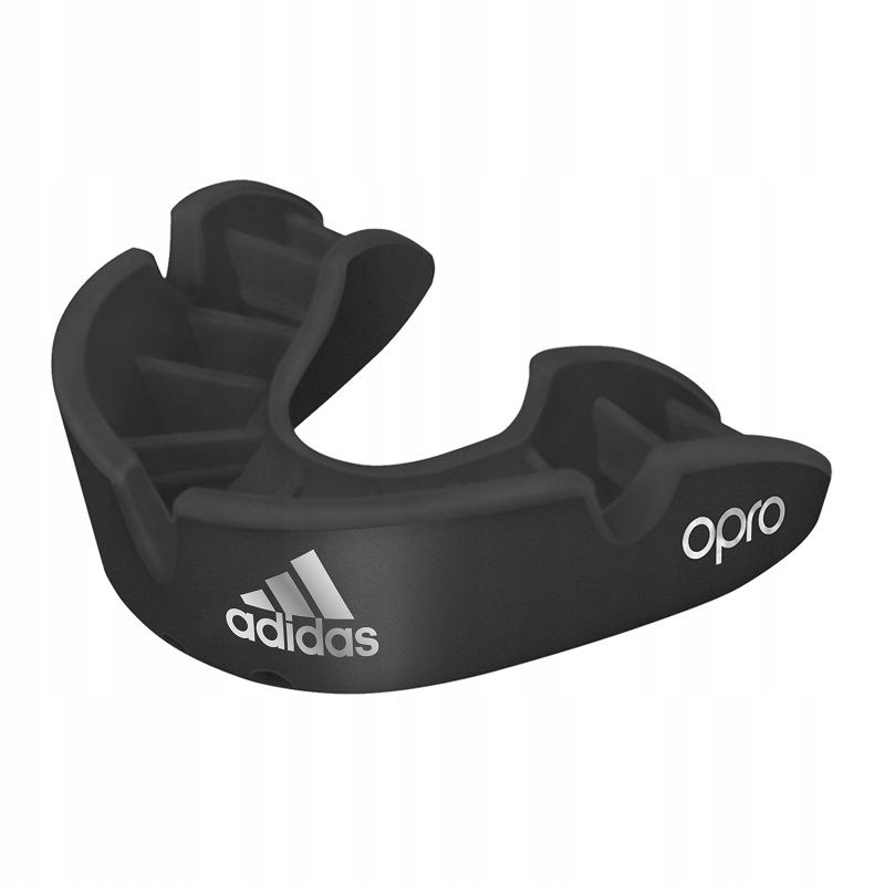 Opro Bronze Adidas ochraniacz na zęby szczęki pojedynczy Czarny