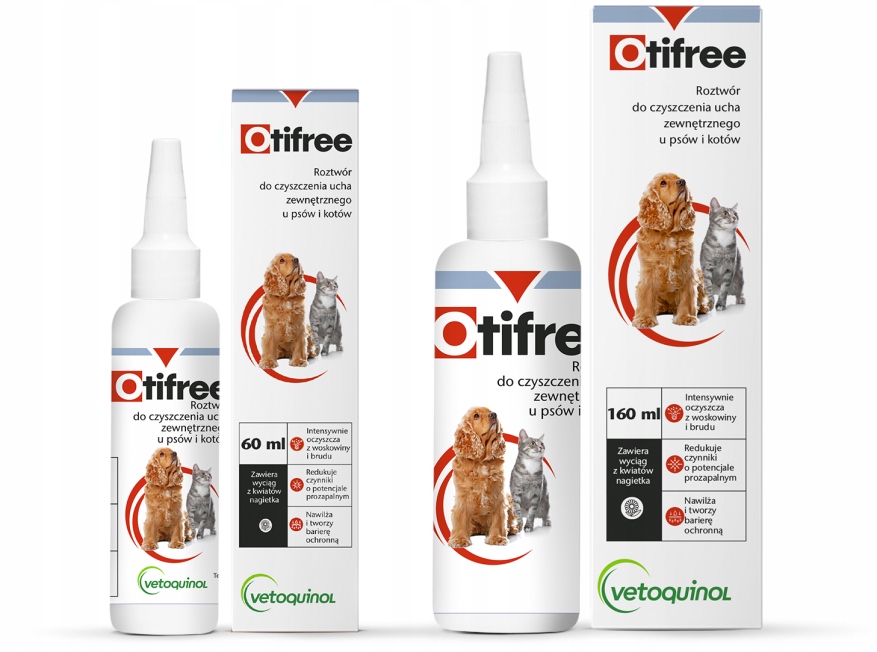 Otifree160ml Preparat do czyszczenia uszu pies/kot-Zdjęcie-0