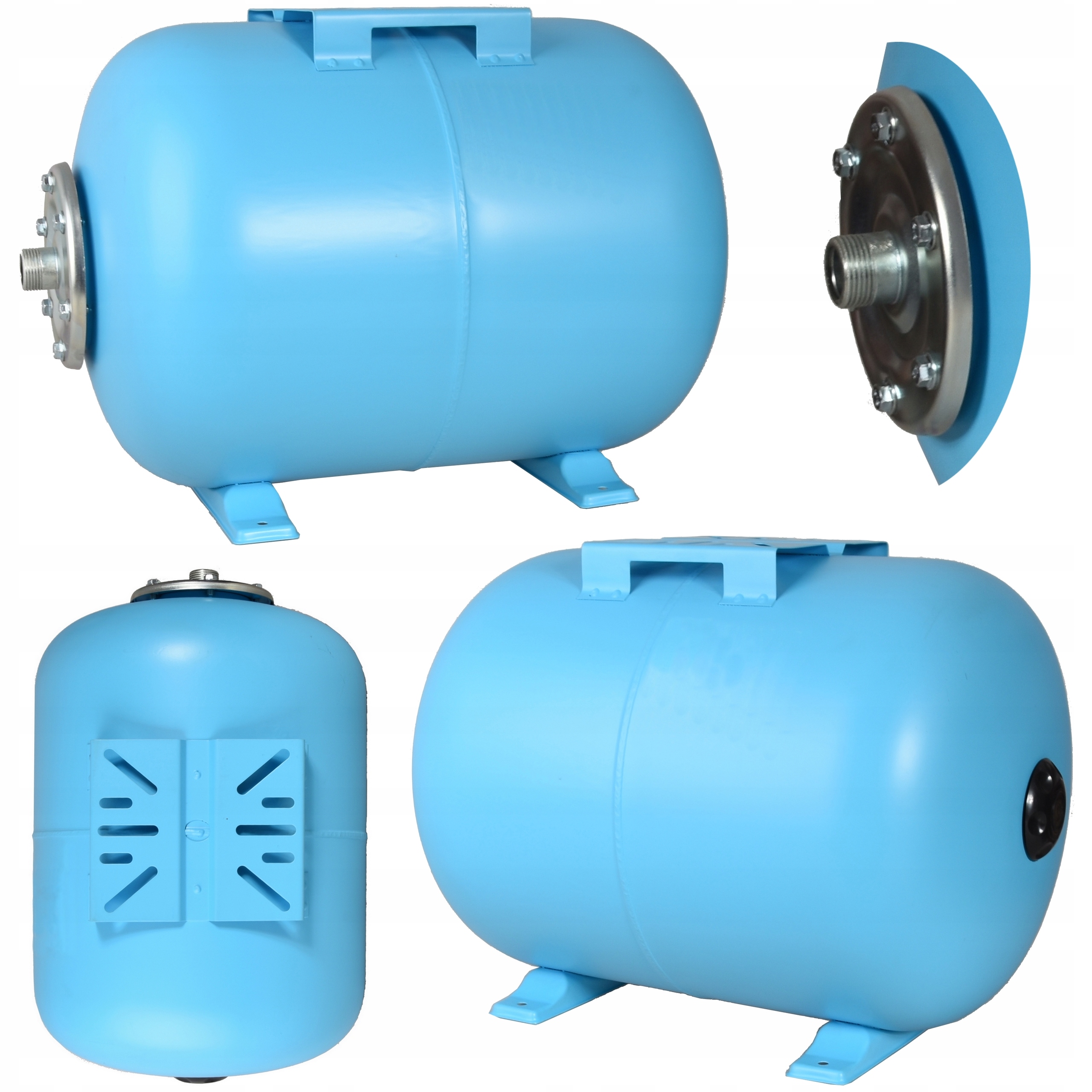 Hydrofor 50L Zbiornik Do Wody Przeponowy Poziomy Hydroforowy 50 L Stal