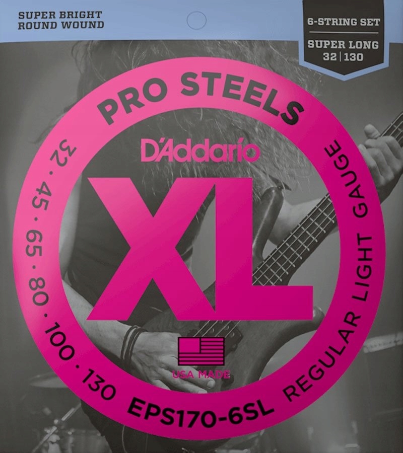 Struny D'addario ProSteels EPS170-6SL (32-130) 6s