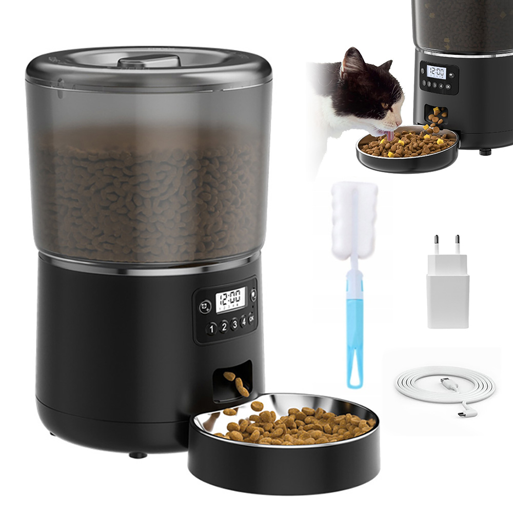 Automatický Podavač Krmiva Pro Kočky Králičího Psa Kočky Dávkovač 4 L Odstranitelný