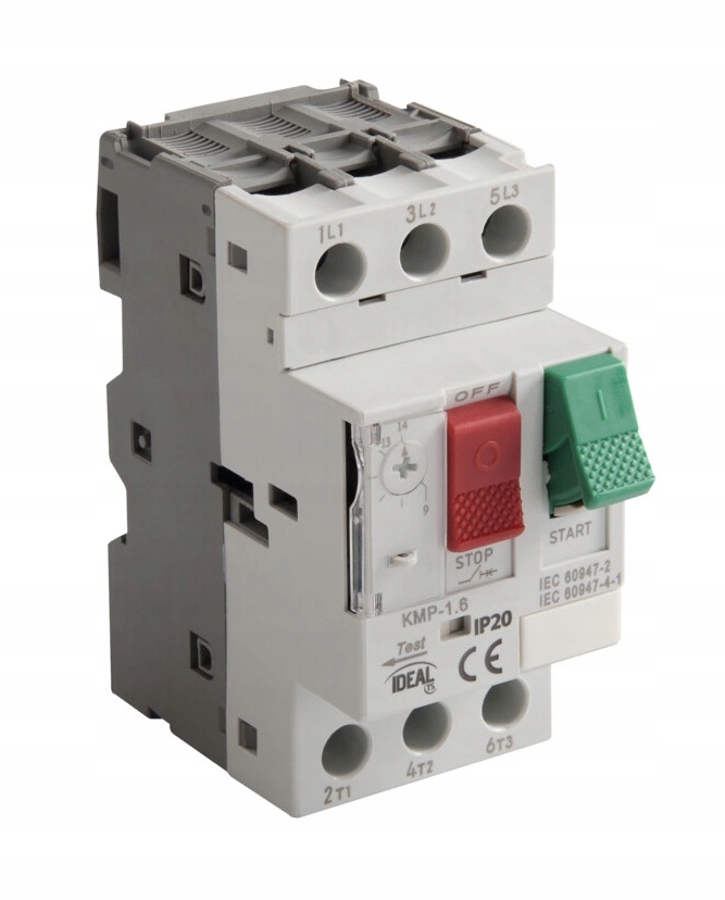 Motorový spínač Termik 1-1,6A AC-3 na lištu TH35 IP20 Ideal Kanlux