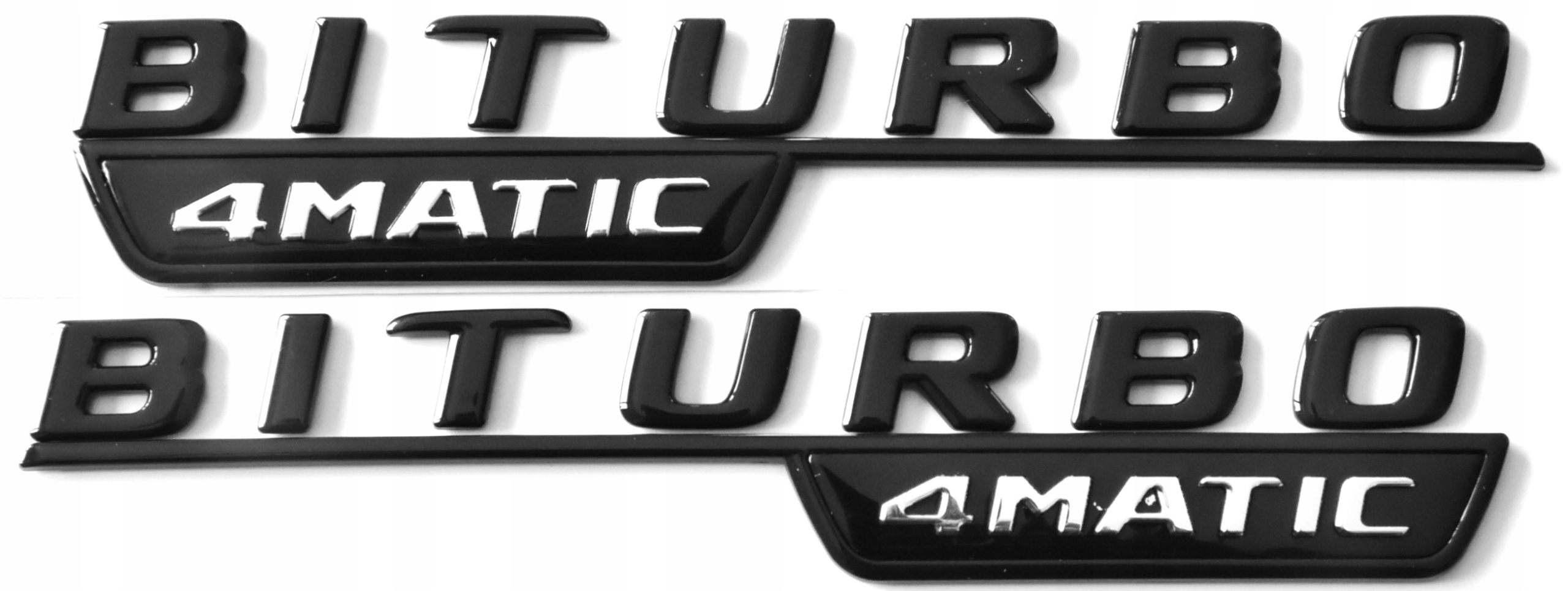 

Mercedes Biturbo 4MATIC emblemat znaczek (para)