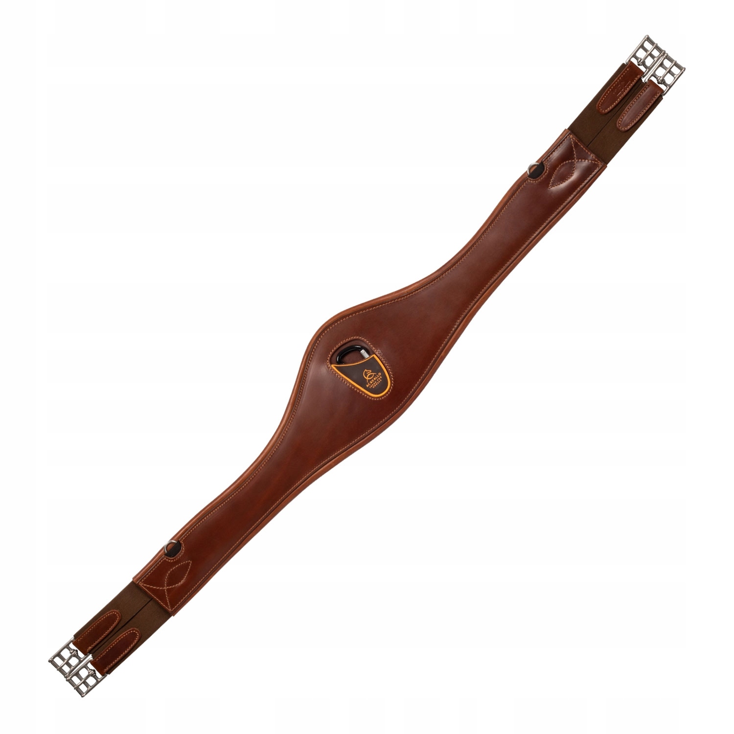 Acavallo, Popręg anatomiczny Leather 130 koniakowy
