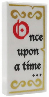 

Lego płytka 1x2 z nadrukiem - Once upon 3069bpb507