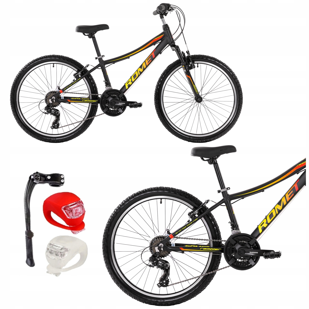 ГОРНЫЙ ВЕЛОСИПЕД MTB ROMET RAMBLER 24 SHIMANO ЛЕГКАЯ АЛЮМИНИЕВАЯ РАМА БЕСПЛАТНАЯ ДОСТАВКА