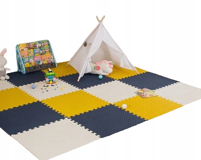 Mata Piankowa edukacyjna PUZZLE 16szt 120x120 I167