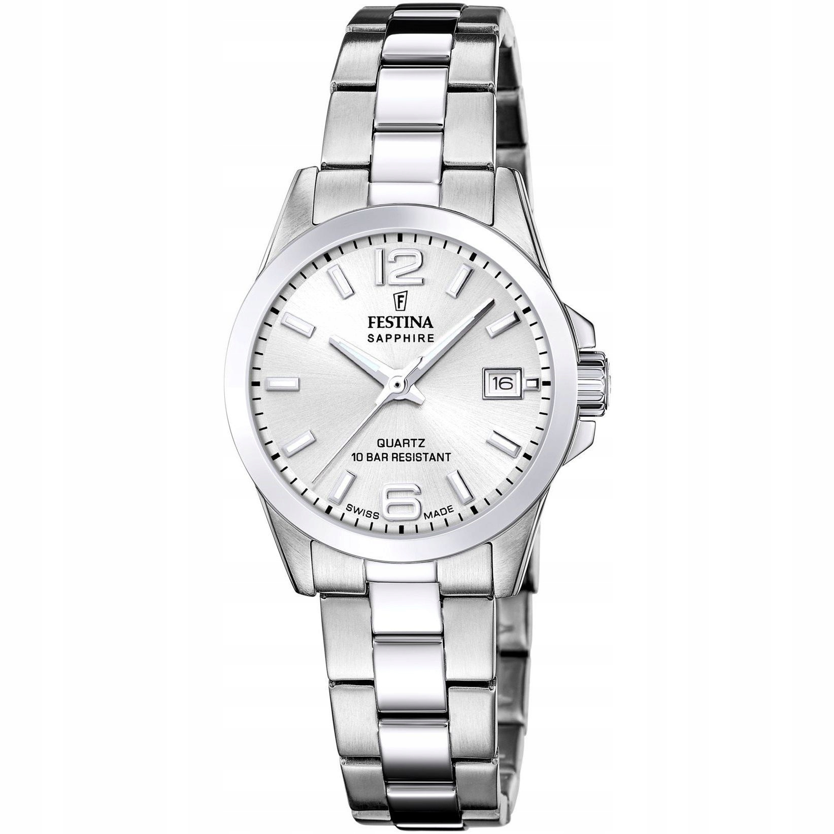 Festina Classic Bracelet 20049/1 dámské stříbrné hodinky na náramku s da