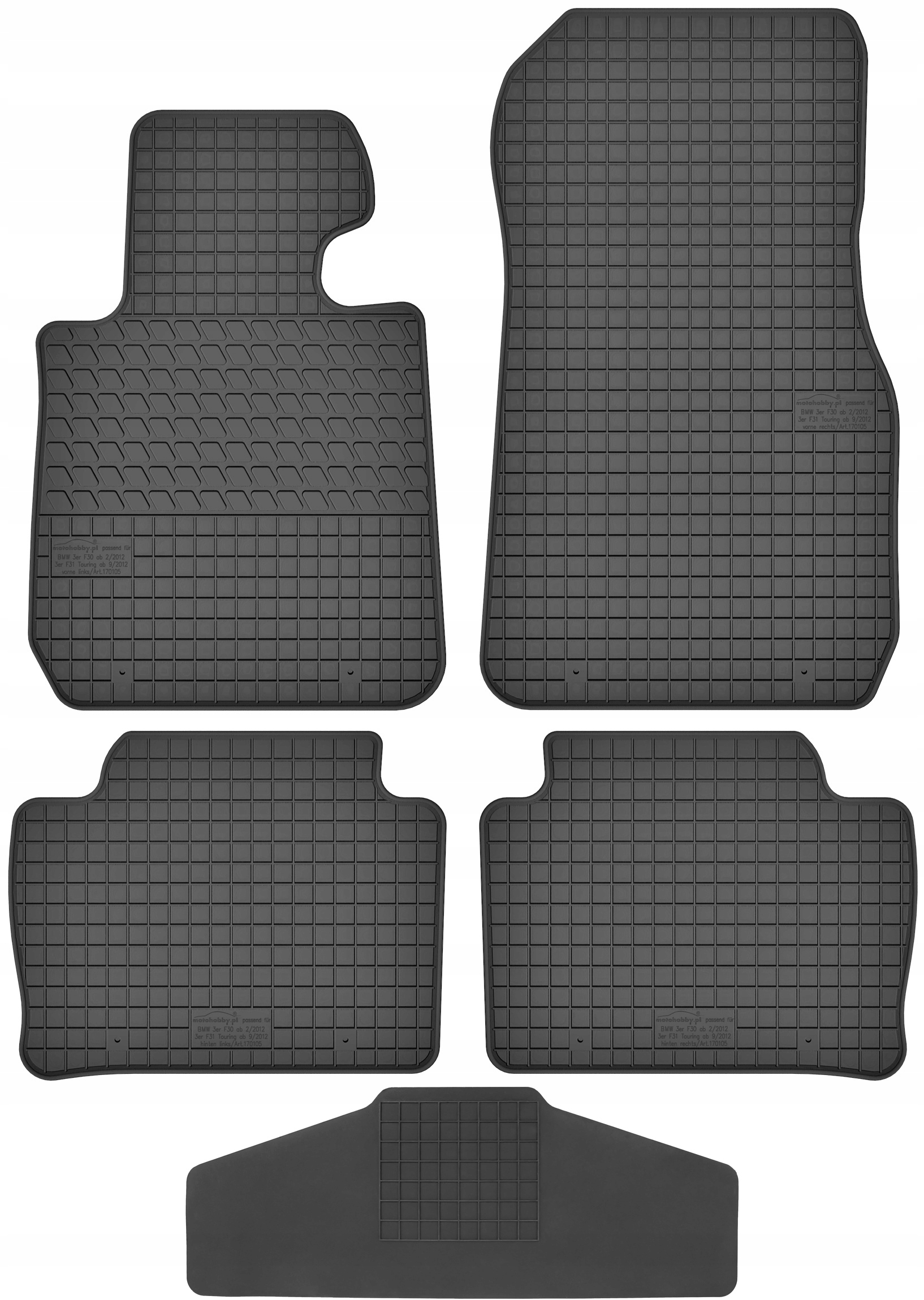 

Bmw s3 F30 F31 2011-2018 Dywaniki z osłoną