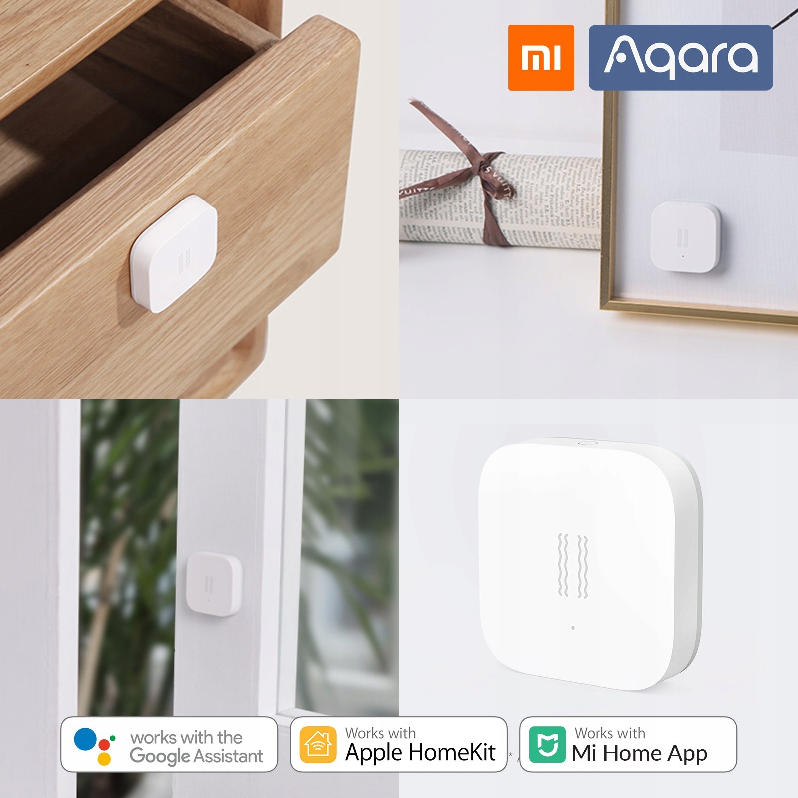 Aqara czujnik wibracji drgań ZigBee HomeKit Seria Aqara