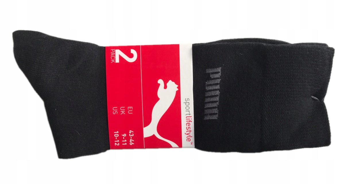PUMA SKARPETY MĘSKIE ROZM.43/46 2PACK
