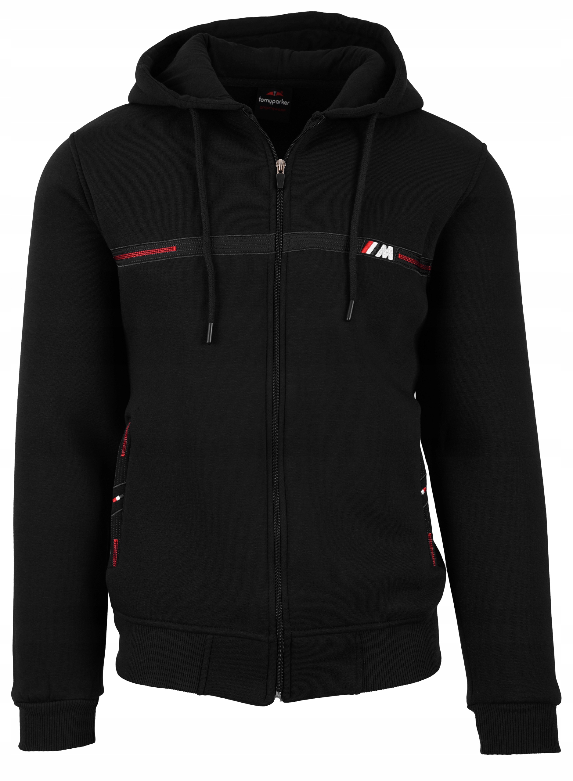 

Bluza Męska Rozpinana Z Kapturem Czarna Gruba 2XL