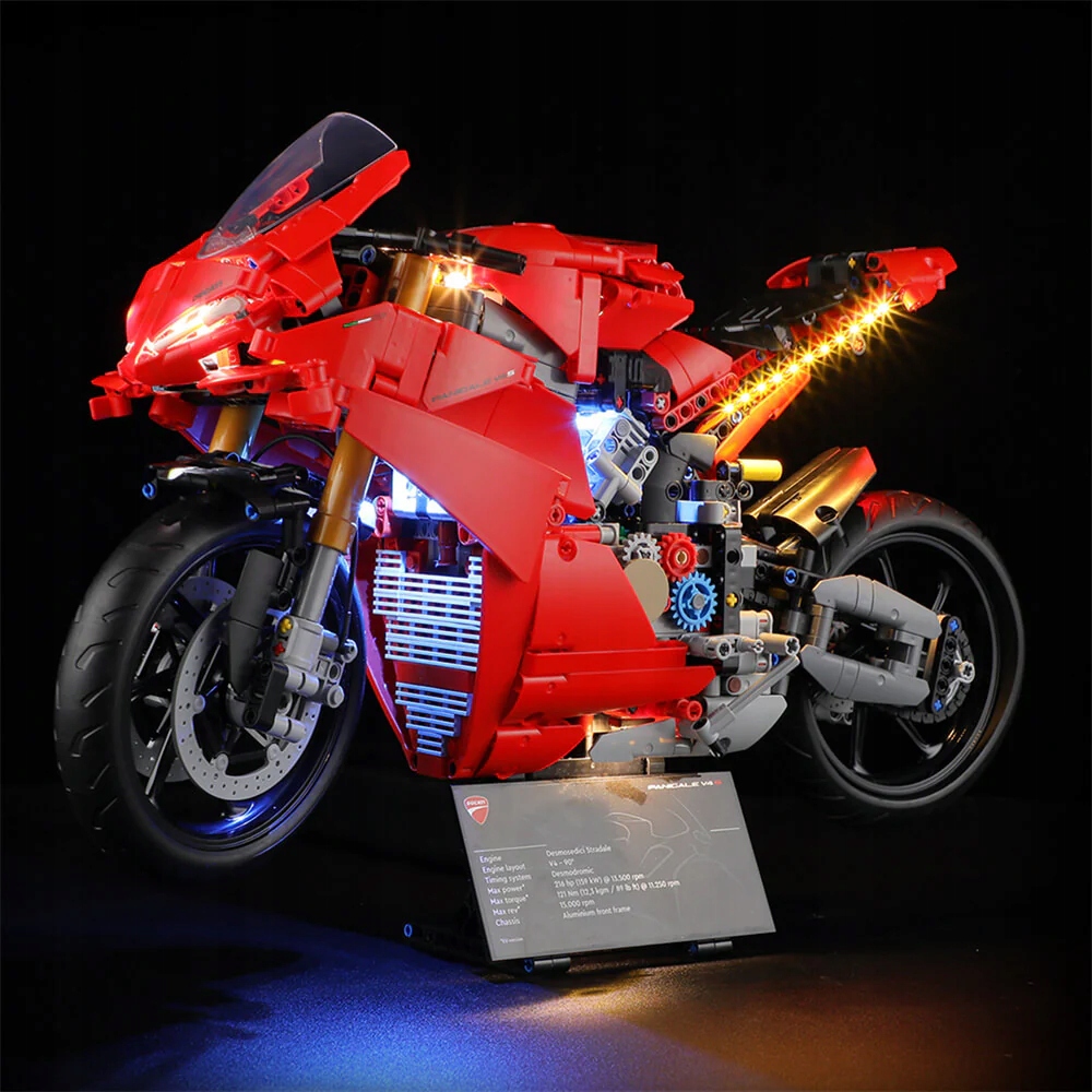 Zestaw oświetlenia do Lego Technic Ducati Panigale V4 S 42202 (bez Lego)