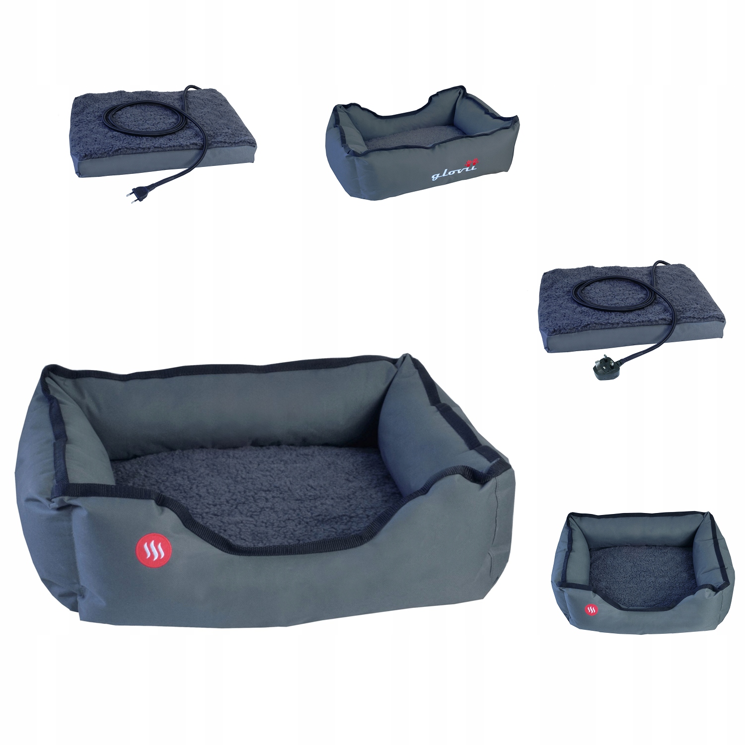 Levně Vyhřívaný Kotec Pro Psa Kočku 60x50 cm 20 W Vyhřívané Pelíšek Gpeth