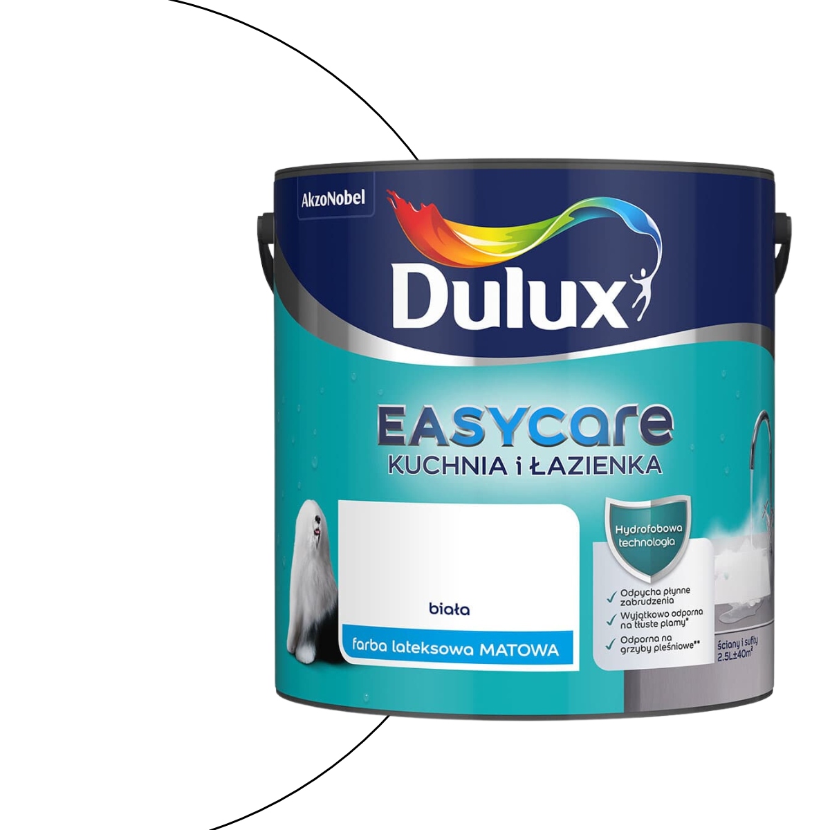 Dulux Easycare Kuchnia Łazienka 5L Biała Matowa