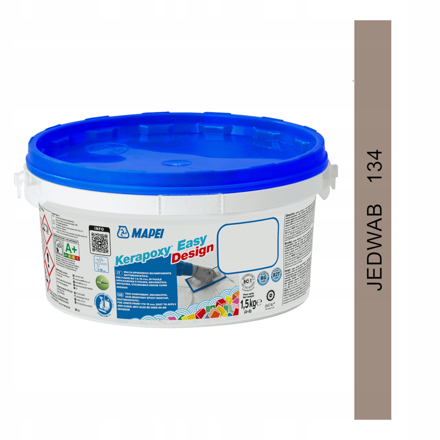Fuga epoksydowa Mapei Kerapoxy Easy Design 1,5kg kolor 134 jedwab