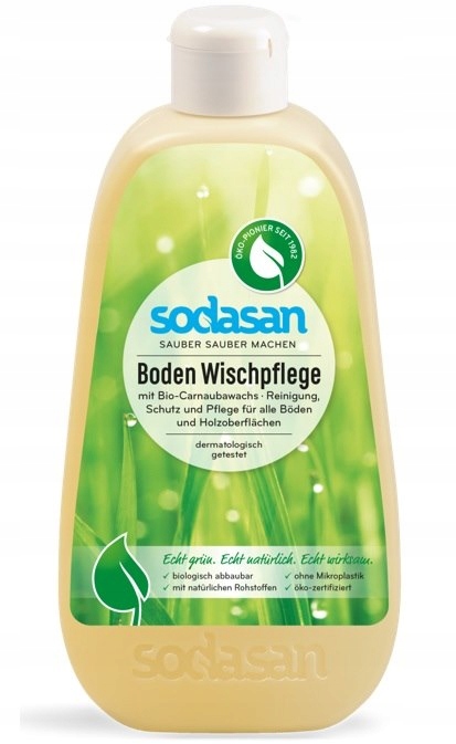 Levně Mýdlo na dřevěné podlahy s vůní santalového dřeva Bio 1 l Sodasan