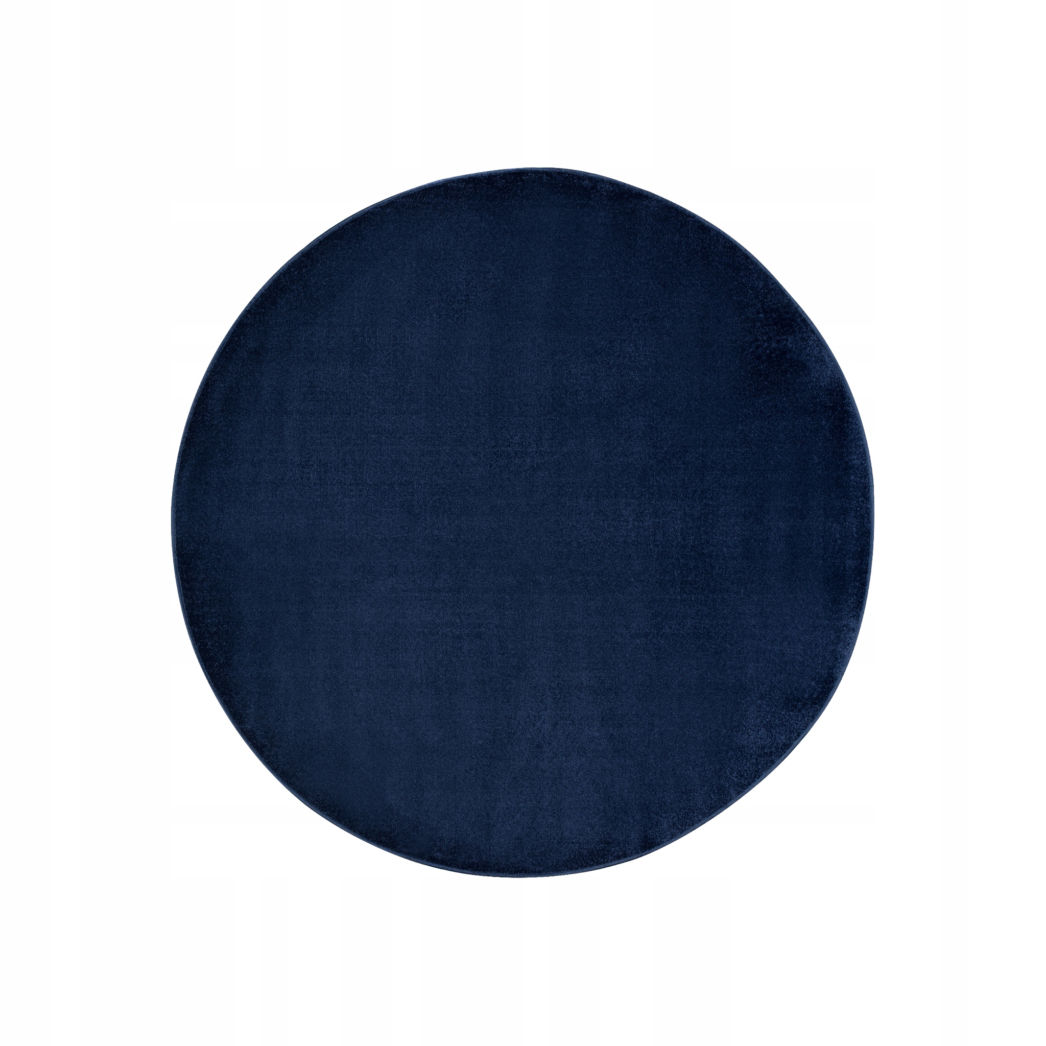 Dywan Mono 160x160 Okrągły Modny Jednokolorowy Gładki Fryz Koło v7