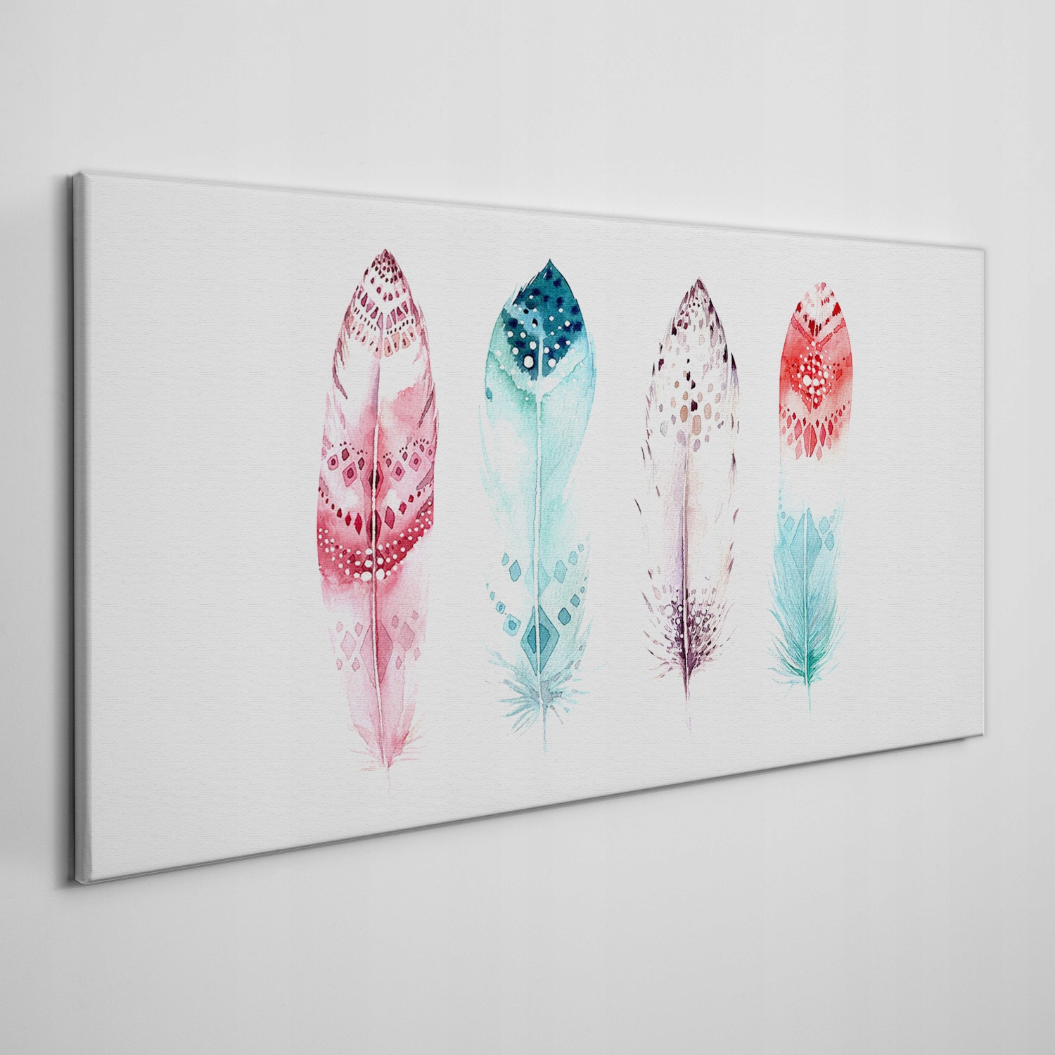 

Płótno obraz na ścianę Sztuka boho pióro 140x70 cm