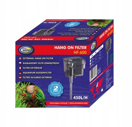 Aqua-nova NF-600 Filtr Kaskadowy Do Akwarium 60-120L