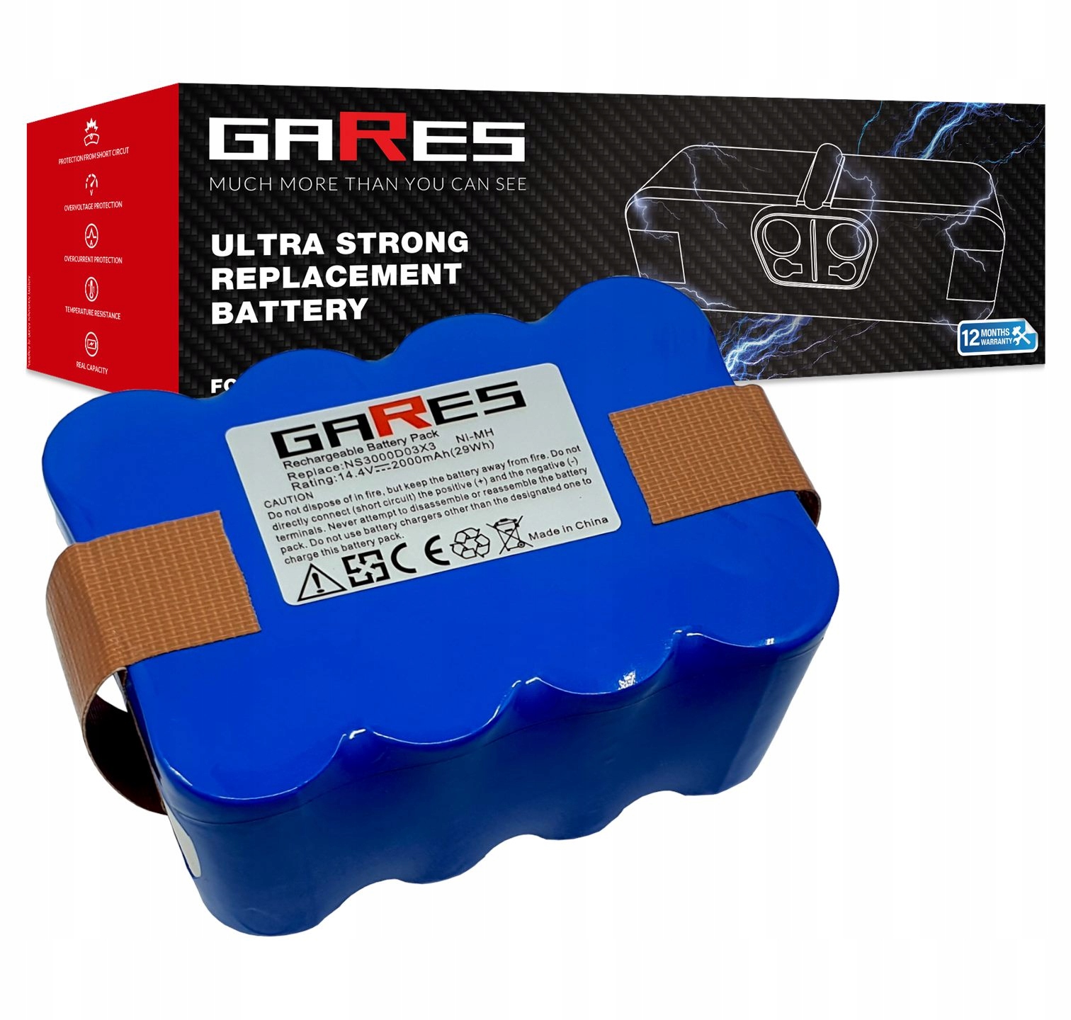 Baterie Akumulátor pro Carneo Robots JNB-XR210B JNB-XR211 2Ah