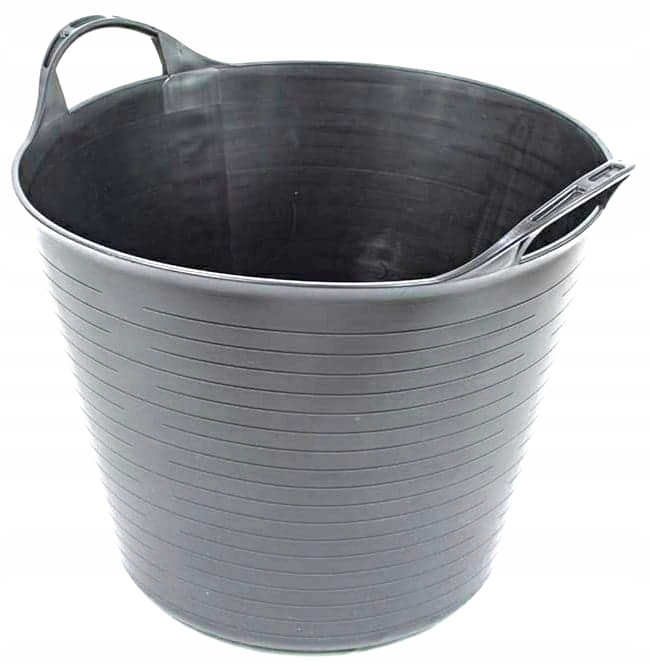 POJEMNIK ELASTYCZNY WIADRO DONICA KOSZ OGRODOWY CZARNY 27l