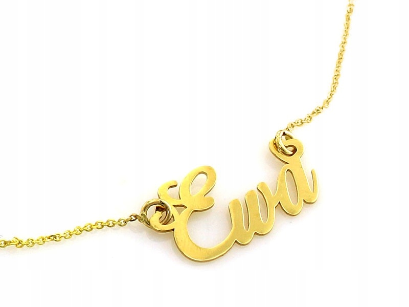 Zlatý náhrdelník 585 14k s jménem Ewa 2.09g velikost 44 pro ženu