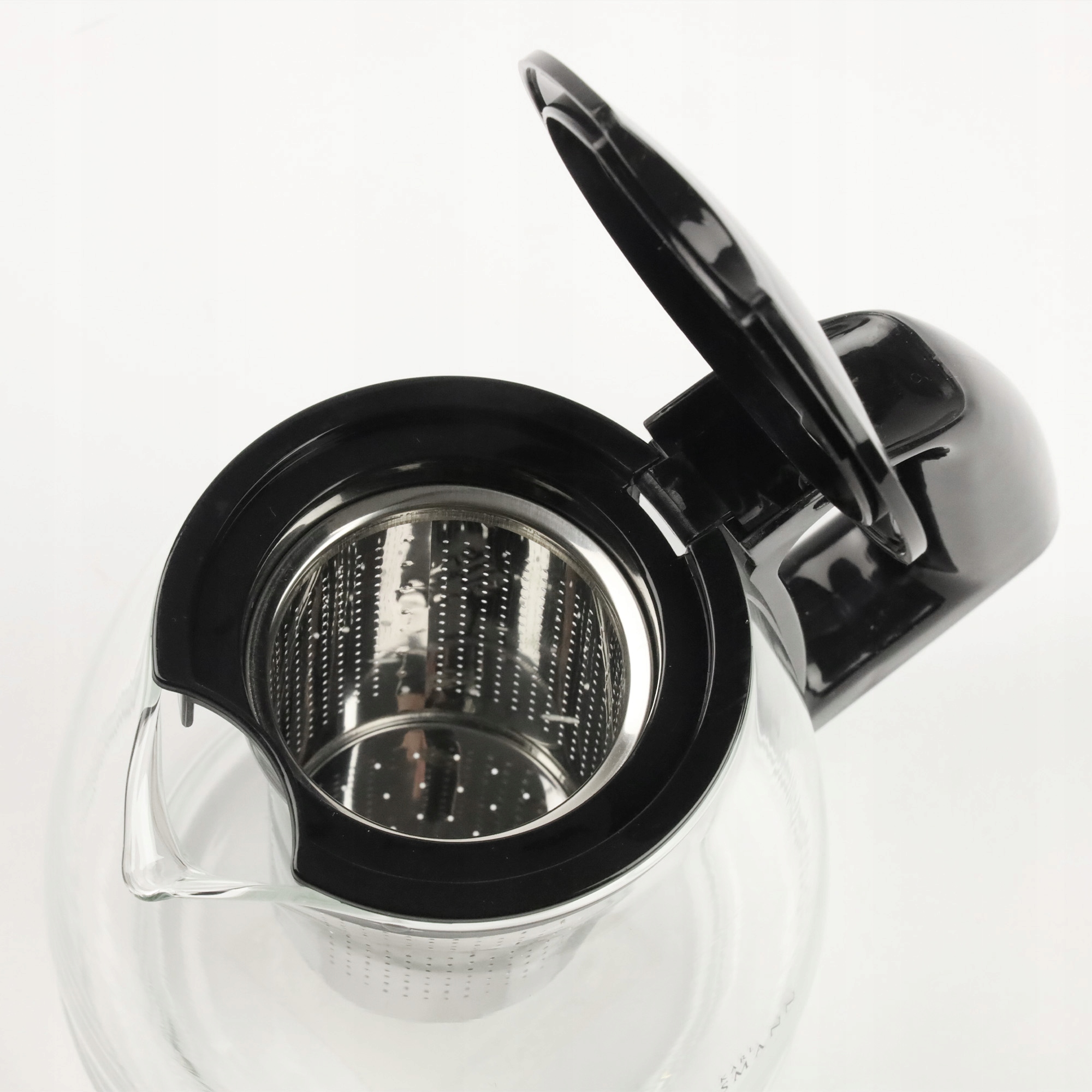 DZBANEK SZKLANY Z STALOWYM ZAPARZACZEM ZAPARZACZ DO HERBATY ZIÓŁ 750 ML