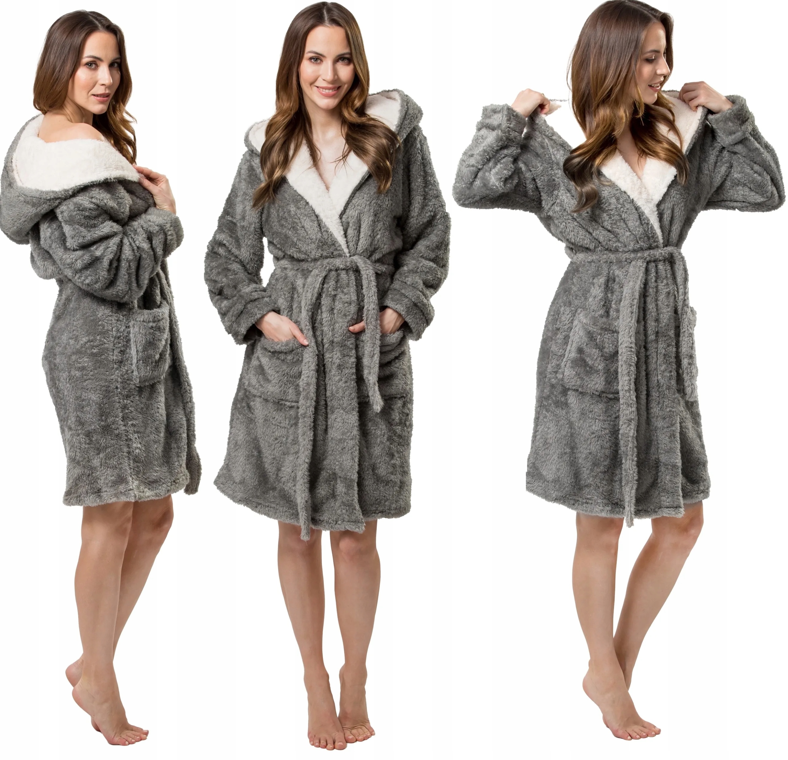 

Cieplutki Szlafrok M Gruby Miękki Jakość