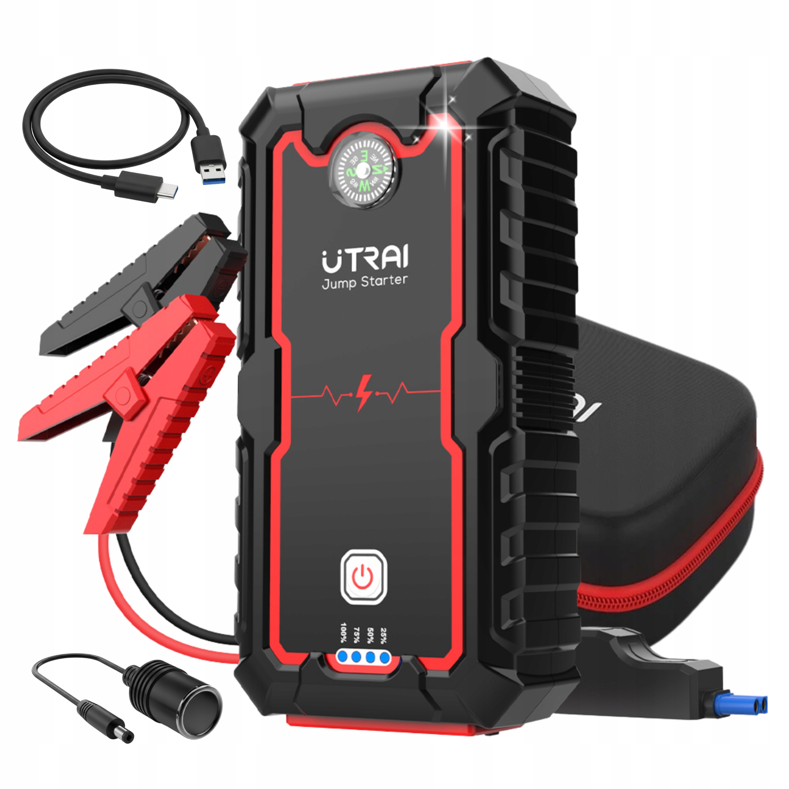 Powerbank Do Samochodu 12V Urządzenie Rozruchowe 2000A Utrai One Booster