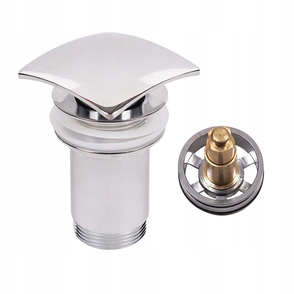 Korek Klik-klak Čištěný Shora Čtvercový S Kovovým Pouzdrem, Chrom Jano