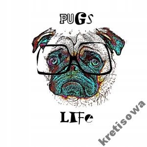 

Męska Kolory Koszulka Mops Mopsy Pug Pugs m8h