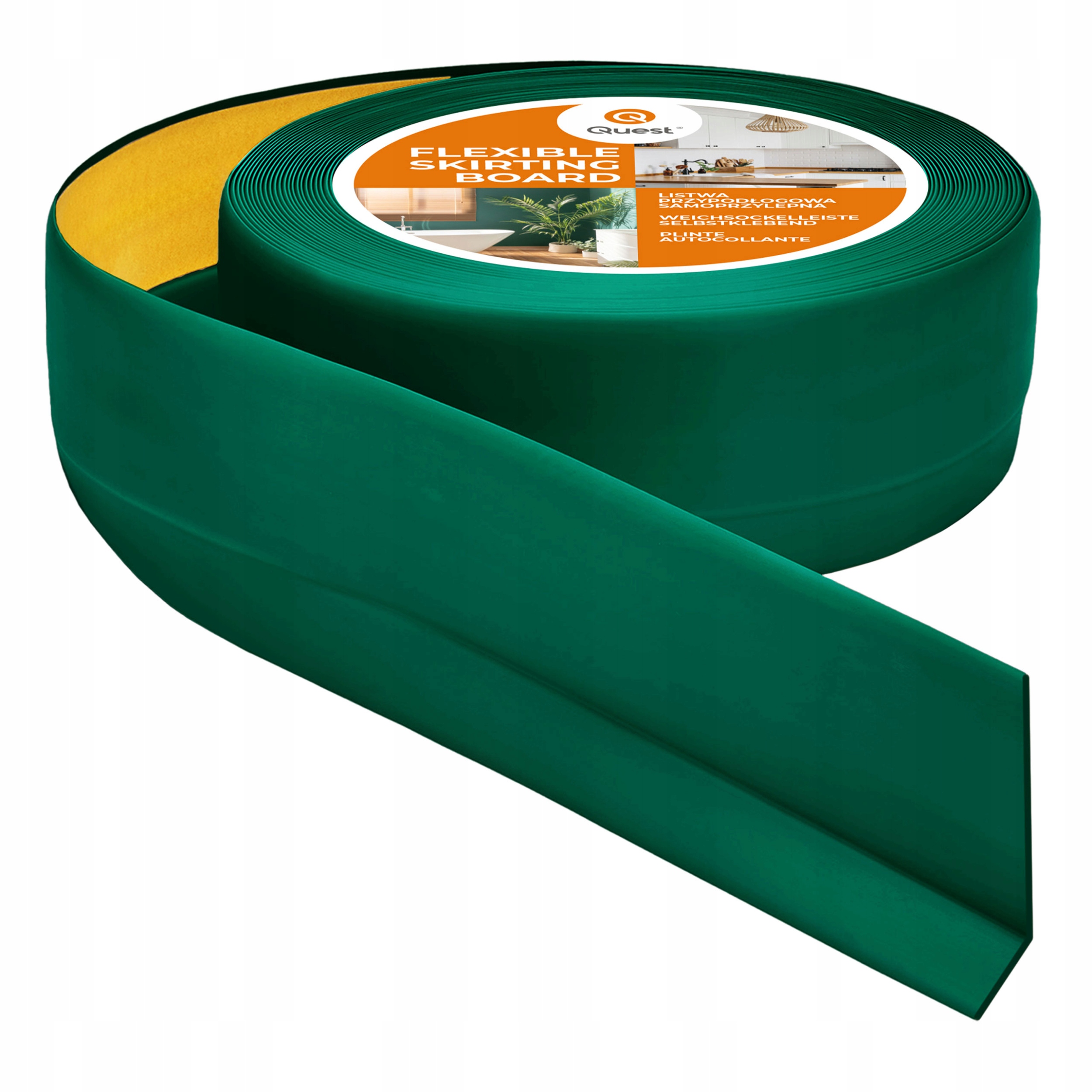 Samolepiaca soklová lišta z Pvc 50x20 mm zelená 5 m I pružná