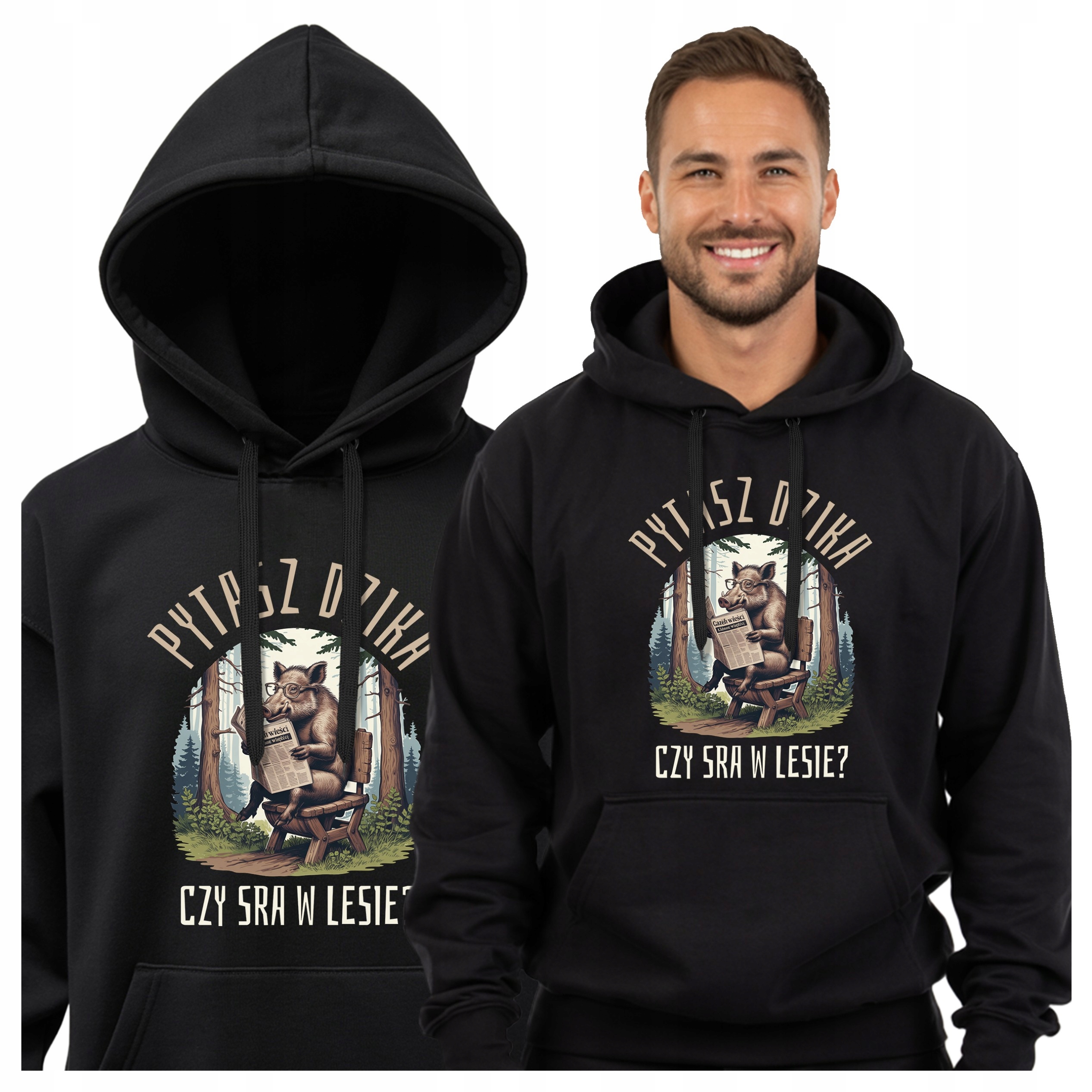 Pánská Mikina S Vtipným Potiskem Dárek Ptáte Se Divokého Divočáka S Humorem 3XL