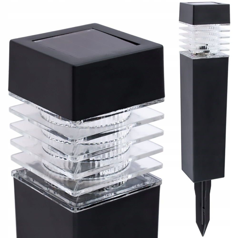 

Lampa Solarna ogrodowa Led Wbijana Czarna Martin