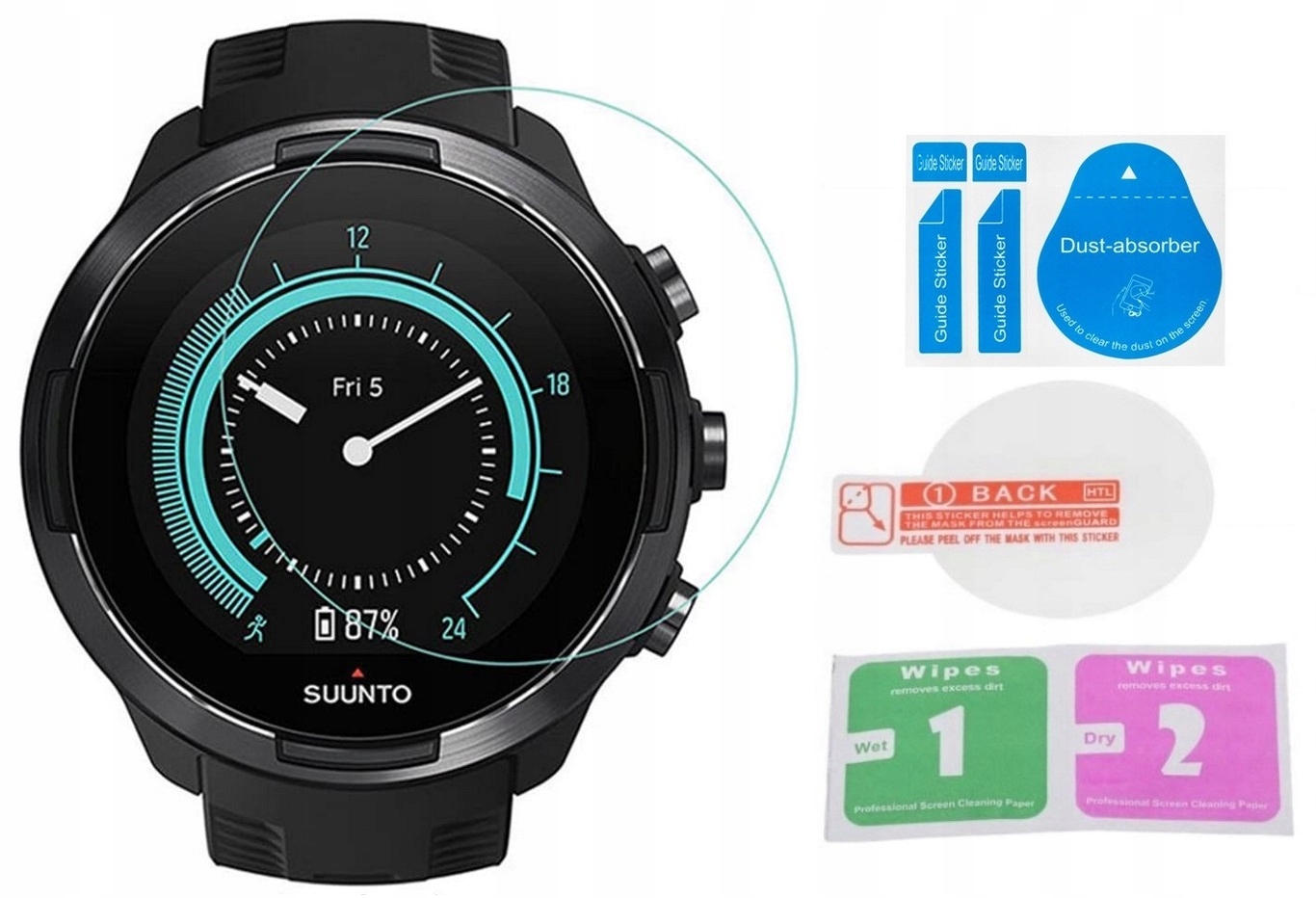 

4 x Szkło Hartowane Ochronne / 9H / Suunto 7